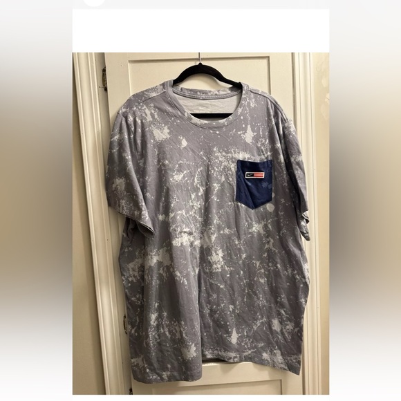 Nike Men's Sportswear Tie-Dye Pocket T-Shirt Psychic Blue DM7950-436 Sz XXL - Picture 1 of 5
